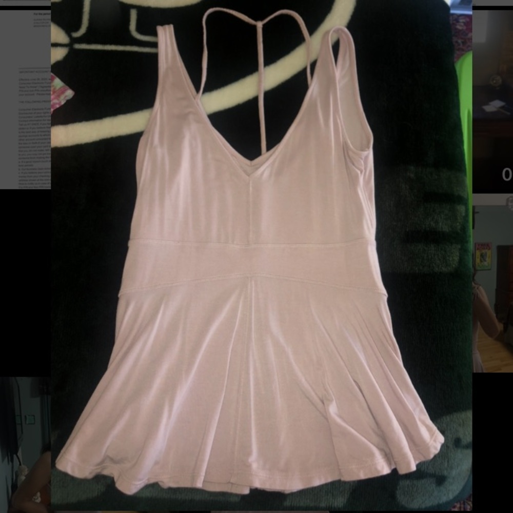 NEVER WORN Free People Lavender Peplum Top